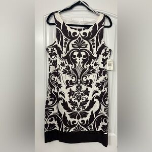 B. Smart Black and White Sheath Mini Dress size 14
